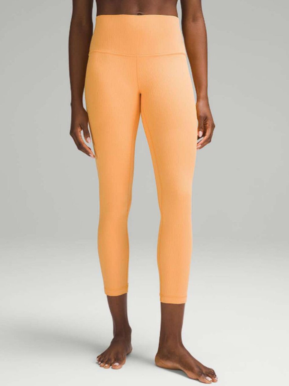Lululemon Align Ribbed High-Rise Pant 25" Mango Dream (6) NWT!